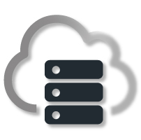 Cloud and hosting icon
